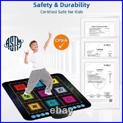 SUNLIN Light Up Dance Mat, Toy Gift for Girls Boys 3-10, Wireless Dance Pad w