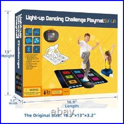 SUNLIN Light Up Dance Mat, Toy Gift for Girls Boys 3-12, Wireless Dance Pad w