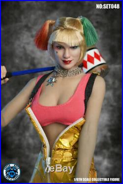 SUPER DUCK 1/6 SET048 Cosplay Girl Clown Clothes With Head For 12 Phicen Body Toy