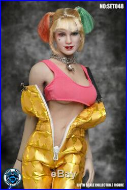 SUPER DUCK 1/6 SET048 Cosplay Girl Clown Clothes With Head For 12 Phicen Body Toy