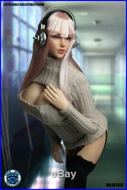 SUPERDUCK 1/6 Sonico Virtual Girl Huge Breast Set For 12 PHICEN Figure USA