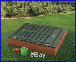 Sandbox for Kids Outdoor Sand Box Child Boy Girl Backyard Bench Seats Cedar