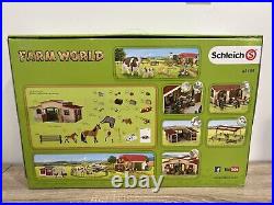 Schleich 42195 Stable with Horses and Accessories Toy Playset