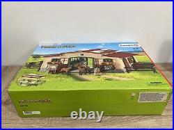 Schleich 42195 Stable with Horses and Accessories Toy Playset