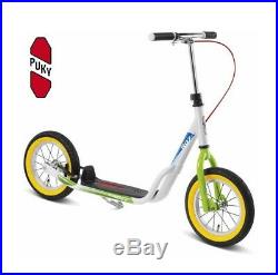 Scooter PUKY R07L 2018 white green for child 5 years and more boy girl