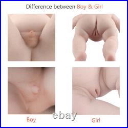 Silicone Baby Girl/Boy 47CM Rebirth Doll 3 Colors Available Newborn Baby Toy
