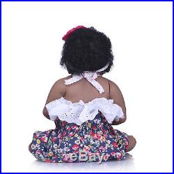 Silicone Vinyl Full Body Reborn Baby Dolls Biracial Girl 23 for toddler Toys