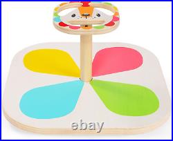 Sit and Spin Toys for Toddlers, Wooden Spinner Seat, Bigger Size(21.3 Inch) Clas