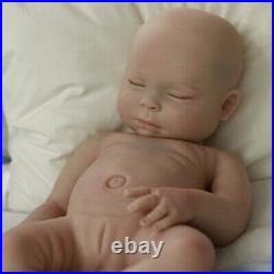 Sleeping Baby Girl Newborn 18in Lifelike Reborn Baby Soft Full Silicone Doll Toy