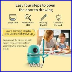 Small Magic Q Draw Robot Toys for Kids Students Learning Draw Toys Boys Girls To