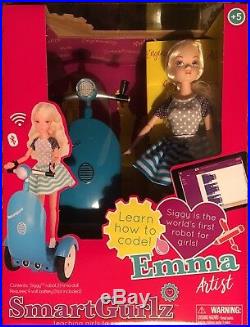 Smartgurlz Coding Blue Siggy Segway Robot W Emma Doll For Girls Stem Sealed