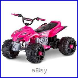 Sport ATV Quad 12V Fits Two Battery Powered Ride On Pink Toy Car for Kids Girls