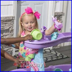 Step2 Rain Showers Unicorns Water Table, Kids Girl Outdoor Play Activity Toys