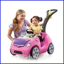 Step2 Whisper Ride II Ride On Push Car Pink for Kids Toddler Girls Riding Toys