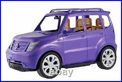 Stylish Barbie Doll 4 Seater JEEP SUV CAR Sparkly Purple Girls Playset Kids Toy