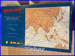 Take Off! Geography Game 1987 RARE 1st Edition HUGE 4ft BOARD Complete FREE SHIP