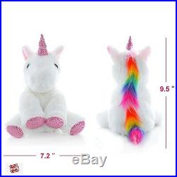Talking Unicorn Toys For Girls Interactive Talking Plush Stuffed Animal Pink