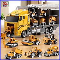 Toddler Boys Toys for 3 4 5 6 Years Old, Construction Truck Vehicle Toy Set with