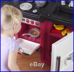 Toddler Kitchen Set Pretend Playset For Girls Boys Play Kids Coffee Fun
