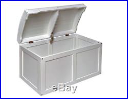 Toddler Toy Chest Wood For Girls Big Kids Large Boys White Storage Container NEW