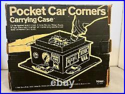 Tomica Tomy Pocket Car Corner Storage Carrying Case 1982 Mint In Box Excellent