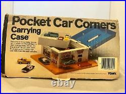 Tomica Tomy Pocket Car Corner Storage Carrying Case 1982 Mint In Box Excellent