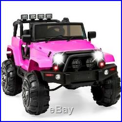 Toys Girls Ride On Car 12v Pink Jeep Kids Childs Powered Truck Electric Battery