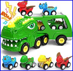 Toys for 1 2 3 4 Year Old Boy Girl, 5 in 1 Toy Trucks for Boys Age 2-3 with 4 Di