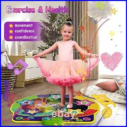 UNIH Toys fo Girls Dance Mat Toys for 3 4 5 6 7 8 Year Old Girls Toys Dance P