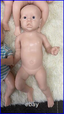 UNPAINTED Peyton- Newborn Realistic Baby Toys Soft Full Body Silicone Baby doll