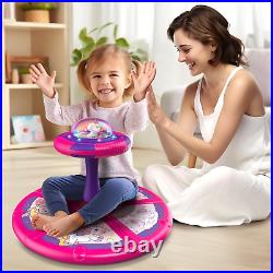 Unicorn Sit and Spin Toy, Birthday Gift for Girls Age 1 2 3 4 Years Old, Toddler