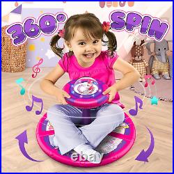 Unicorn Sit and Spin Toy for Toddlers Girls 1 2 3 Years Old, Birthday Gift for K