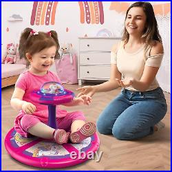 Unicorn Sit and Spin Toy for Toddlers Girls 1 2 3 Years Old, Birthday Gift for K