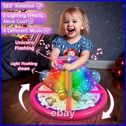 Unicorn Sit and Spin Toys for Toddlers 3 4 5 6 Years Old, Bigger Size, Christmas