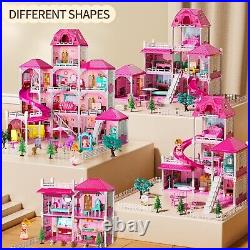 Villa Girls Toys for Kids Ages 3 4 5 6 7-12 Rooms Indoor Toys with 2 Dolls To