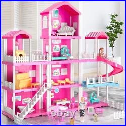 Villa Toy for 3 4 5 6 Year Old Girls 4 Storeys 10 Rooms Villa Multicolor