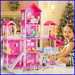 Villa Toy for 3 4 5 6 Year Old Girls 4 Storeys 10 Rooms Villa Multicolor