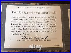 Vintage 1965 SEAGRAVE Fire Engine Aerial Ladder Truck. Model 800-KT