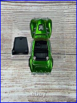 Vintage 1970 Hot Wheels Redline Light Green Classic Cord with Black Roof