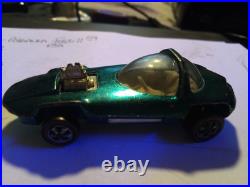 Vintage HOT WHEELS CAR REDLINE SILHOUETTE Green. 1967 Beautiful Condition