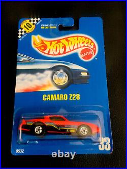 Vintage Hot Wheels 1982 Red Camaro Z28 164 #33 Rare Speed Points 10. New