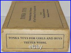 Vintage Teeter Whirl No 3 Tonka Toys for Girls and Boys Sunlite Company RARE