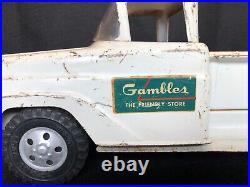 Vintage Tonka Pick UpTruck with Gambles logo White