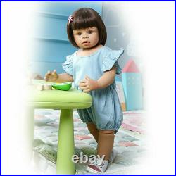 Vinyl Reborn Toddler Dolls 28 Real Life Huge Standing Girl MasterPiece Doll Toy