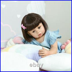 Vinyl Reborn Toddler Dolls 28 Real Life Huge Standing Girl MasterPiece Doll Toy