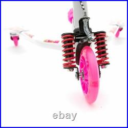 Viper Pink Barbie Tri Scooter Girls Kids 3 Wheel Swing Slider Motion Winged