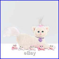 White CAT Kitty Plush Toy For Girls Kids Age 3 4 5 6 7 YEARS OLD with Kitties