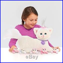 White CAT Kitty Plush Toy For Girls Kids Age 3 4 5 6 7 YEARS OLD with Kitties