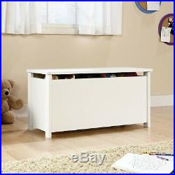 White Toy Storage Box Chest Bin Large Organizer Kids Bedroom Furniture Playroom