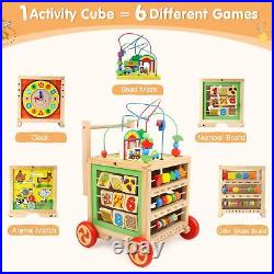 Wooden Activity Cube 6 in 1 Montessori Toys Educational Learning Sensory Toys